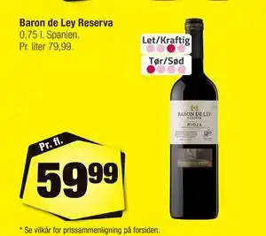 Calle Baron de Ley Reserva tilbud
