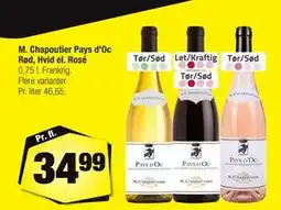 Calle M. Chapoutier Pays d'Oc Rød, Hvid el. Rosé tilbud