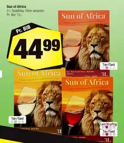 Calle Sun of Africa tilbud