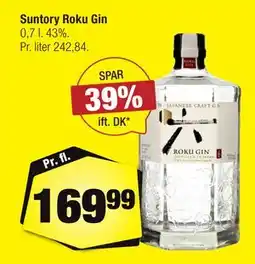 Calle Suntory Roku Gin tilbud