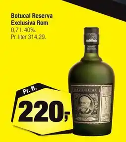 Calle Botucal Reserva Exclusiva Rom tilbud