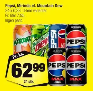 Calle Pepsi, Mirinda el. Mountain Dew tilbud