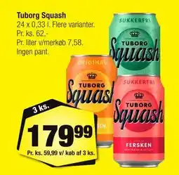 Calle Tuborg Squash tilbud