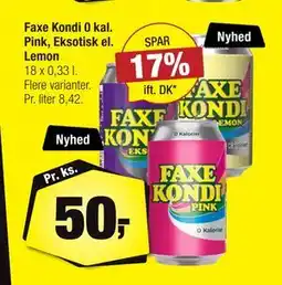 Calle Faxe Kondi 0 kal. Pink, Eksotisk el. Lemon tilbud
