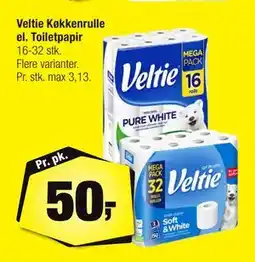Calle Veltie Køkkenrulle el. Toiletpapir tilbud