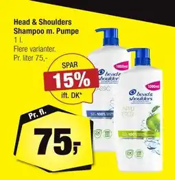 Calle Head & Shoulders Shampoo m. Pumpe tilbud