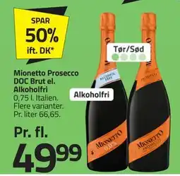 Fleggaard Mionetto Prosecco DOC Brut el. Alkoholfri tilbud