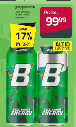 Fleggaard Faxe Kondi Energy tilbud