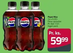 Fleggaard Pepsi Max tilbud