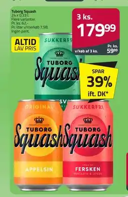 Fleggaard Tuborg Squash tilbud