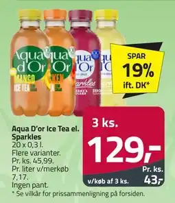 Fleggaard Aqua D’or Ice Tea el. Sparkles tilbud