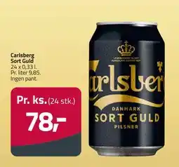 Fleggaard Carlsberg Sort Guld tilbud
