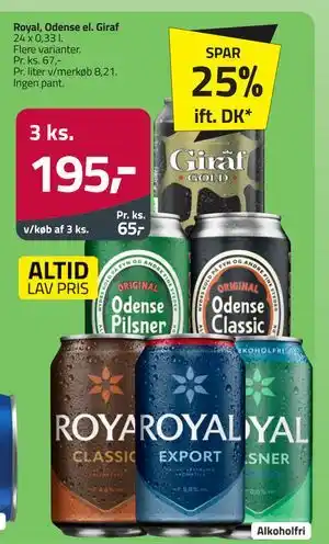 Fleggaard Royal, Odense el. Giraf tilbud