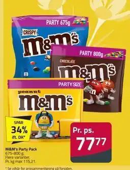 Fleggaard M&M's Party Pack tilbud