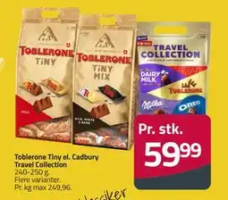 Fleggaard Toblerone Tiny el. Cadbury Travel Collection tilbud