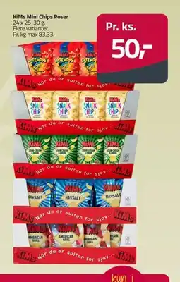 Fleggaard KiMs Mini Chips Poser tilbud
