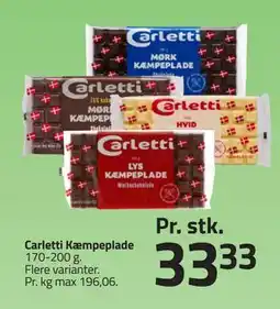 Fleggaard Carletti Kæmpeplade tilbud