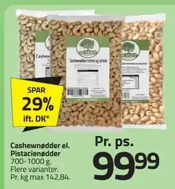 Fleggaard Cashewnødder el. Pistacienødder tilbud