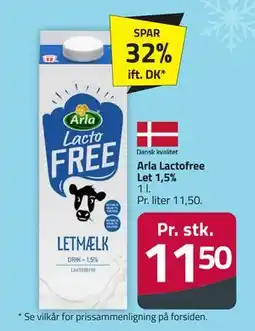 Fleggaard Arla Lactofree Let 1,5% tilbud