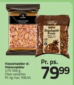 Fleggaard Hasselnødder el. Pekannødder tilbud