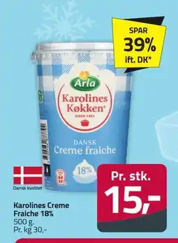 Fleggaard Karolines Creme Fraiche 18% tilbud