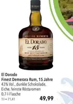 Citti El Dorado Finest Demerara Rum, 15 Jahre tilbud