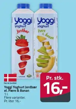 Fleggaard Yoggi Yoghurt Jordbær el. Pære & Banan tilbud