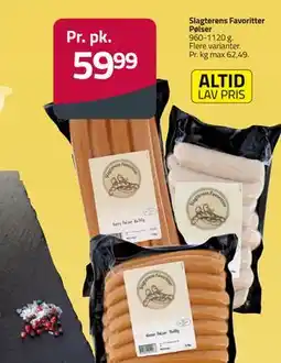 Fleggaard Slagterens Favoritter Pølser tilbud