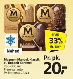 Fleggaard Magnum Mandel, Klassik el. Dobbelt Karamel tilbud