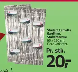 Fleggaard Student Lametta Gardin m. Studenterhue tilbud