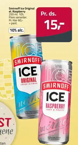 Fleggaard Smirnoff Ice Original el. Raspberry tilbud