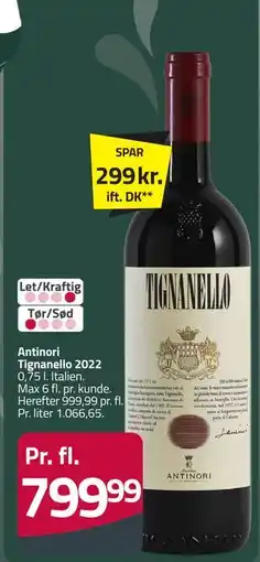 Fleggaard Antinori Tignanello 2022 tilbud
