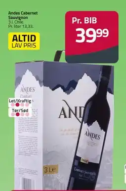 Fleggaard Andes Cabernet Sauvignon tilbud