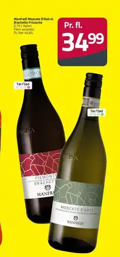 Fleggaard Manfredi Moscato D’Asti el. Brachetto Frizzante tilbud