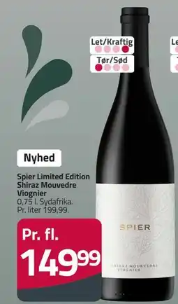 Fleggaard Spier Limited Edition Shiraz Mouvedre Viognier tilbud