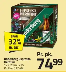 Fleggaard Underberg Espresso Herbtini tilbud