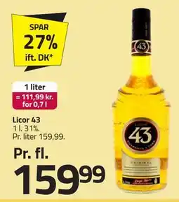 Fleggaard Licor 43 tilbud
