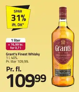 Fleggaard Grant’s Finest Whisky tilbud