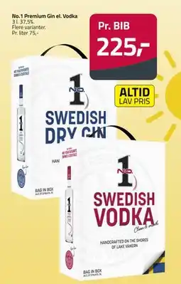 Fleggaard No.1 Premium Gin el. Vodka tilbud