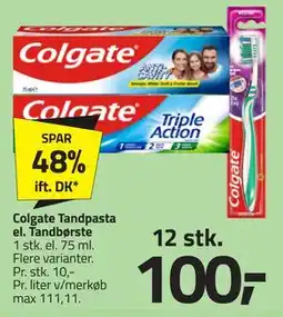 Fleggaard Colgate Tandpasta el. Tandbørste tilbud