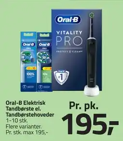 Fleggaard Oral-B Elektrisk Tandbørste el. Tandbørstehoveder tilbud
