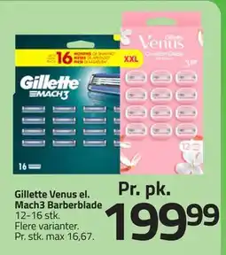Fleggaard Gillette Venus el. Mach3 Barberblade tilbud