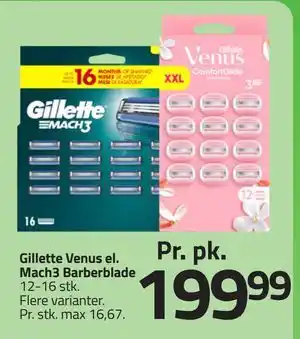 Fleggaard Gillette Venus el. Mach3 Barberblade tilbud