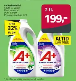 Fleggaard A+ Vaskemiddel tilbud
