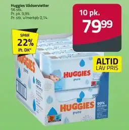 Fleggaard Huggies Vådservietter tilbud