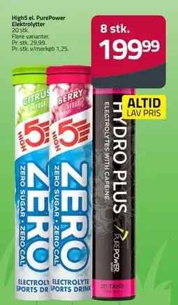 Fleggaard High5 el. PurePower Elektrolytter tilbud