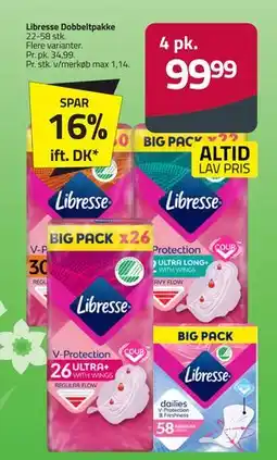 Fleggaard Libresse Dobbeltpakke tilbud