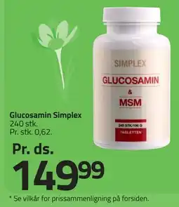 Fleggaard Glucosamin Simplex tilbud