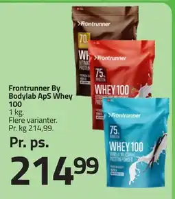 Fleggaard Frontrunner By Bodylab ApS Whey 100 tilbud