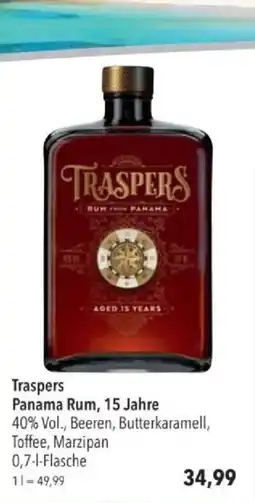 Citti Traspers Panama Rum, 15 Jahre tilbud